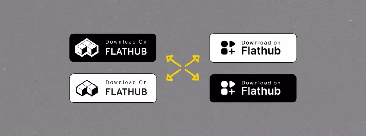 download buttons for flathub