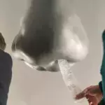 This massive nose sniffs things then prints a description of the smell