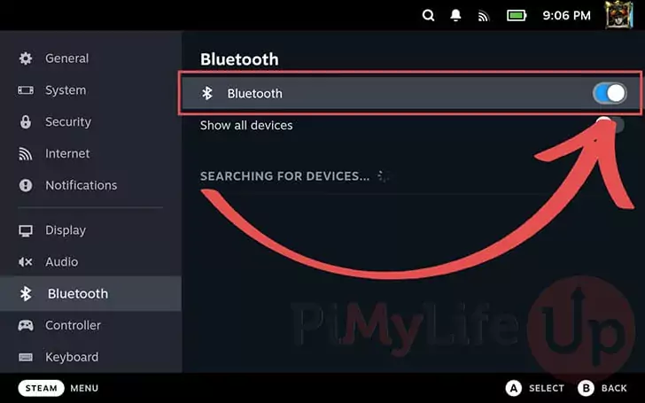 Enable Bluetooth on the Steam Deck